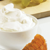 Melhoradores de alimentos naturais em iogurte